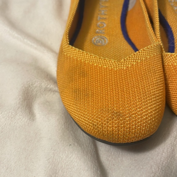 Yellow Rothy round toe flats - Picture 3 of 3